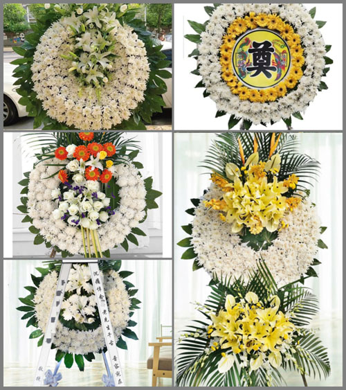 黑龙江七台河桃山市兴岗街道花圈速递